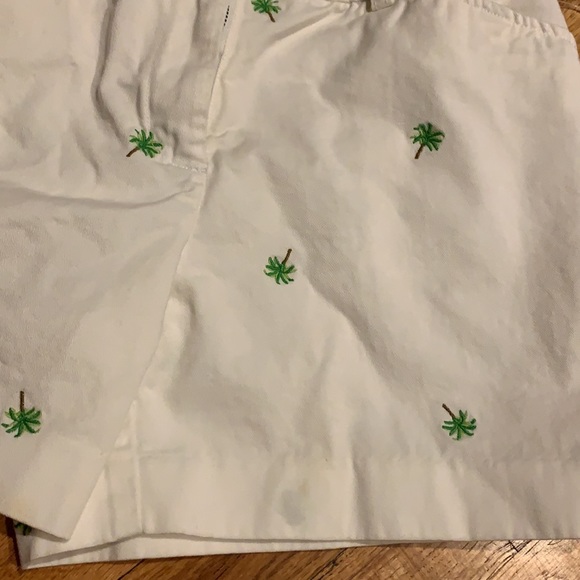 White Shorts with Palm Trees - Picture 3 of 11